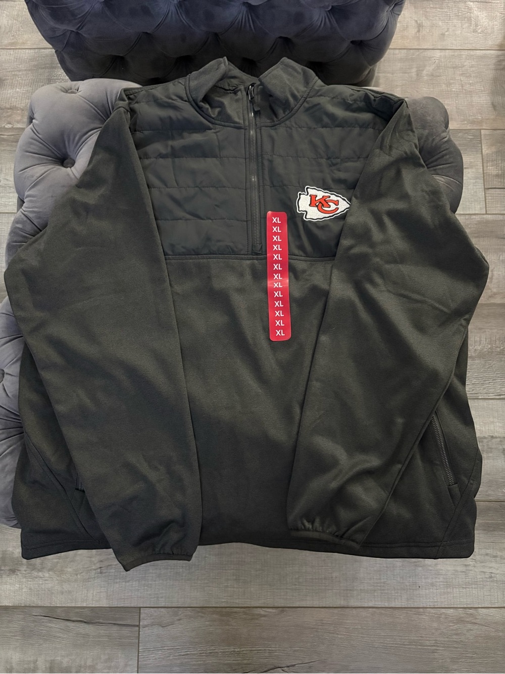 Dunbrooke Black Kansas City Chiefs Quarter-Zip Pullover